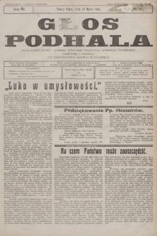 Głos Podhala : aktualny tygodnik powiatów: gorlickiego, grybowskiego, limanowskiego, makowskiego, nowosądeckiego, nowotarskiego i żywieckiego. 1931, nr 29