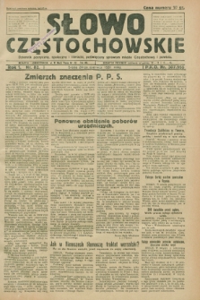 Słowo Częstochowskie : dziennik polityczny, społeczny i literacki, poświęcony sprawom miasta Częstochowy i powiatu. R.1, nr 82 (24 czerwca 1931)