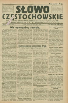Słowo Częstochowskie : dziennik polityczny, społeczny i literacki, poświęcony sprawom miasta Częstochowy i powiatu. R.1, nr 84 (26 czerwca 1931)