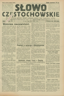 Słowo Częstochowskie : dziennik polityczny, społeczny i literacki, poświęcony sprawom miasta Częstochowy i powiatu. R.1, nr 92 (7 lipca 1931)