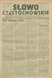 Słowo Częstochowskie : dziennik polityczny, społeczny i literacki, poświęcony sprawom miasta Częstochowy i powiatu. R.1, nr 104 (21 lipca 1931)