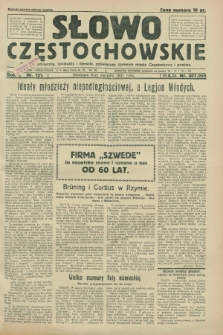 Słowo Częstochowskie : dziennik polityczny, społeczny i literacki, poświęcony sprawom miasta Częstochowy i powiatu. R.1, nr 121 (9 sierpnia 1931)