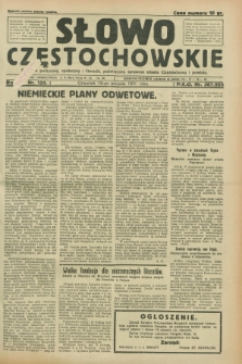 Słowo Częstochowskie : dziennik polityczny, społeczny i literacki, poświęcony sprawom miasta Częstochowy i powiatu. R.1, nr 124 (13 sierpnia 1931)