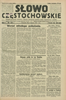 Słowo Częstochowskie : dziennik polityczny, społeczny i literacki, poświęcony sprawom miasta Częstochowy i powiatu. R.1, nr 129 (20 sierpnia 1931)