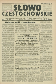 Słowo Częstochowskie : dziennik polityczny, społeczny i literacki, poświęcony sprawom miasta Częstochowy i powiatu. R.1, nr 138 (30 sierpnia 1931)