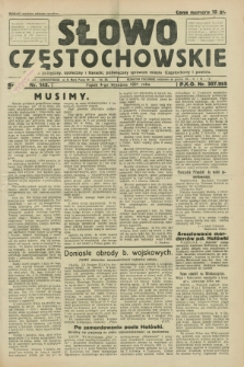 Słowo Częstochowskie : dziennik polityczny, społeczny i literacki, poświęcony sprawom miasta Częstochowy i powiatu. R.1, nr 142 (4 września 1931)
