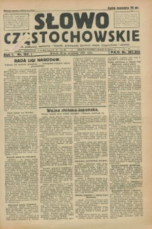 Słowo Częstochowskie : dziennik polityczny, społeczny i literacki, poświęcony sprawom miasta Częstochowy i powiatu. R.1, nr 157 (22 września 1931)