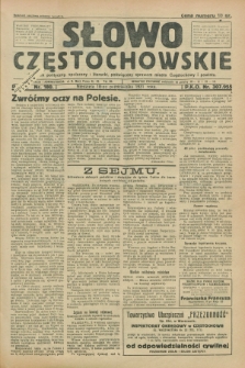Słowo Częstochowskie : dziennik polityczny, społeczny i literacki, poświęcony sprawom miasta Częstochowy i powiatu. R.1, nr 180 (18 października 1931)