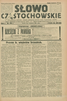 Słowo Częstochowskie : dziennik polityczny, społeczny i literacki, poświęcony sprawom miasta Częstochowy i powiatu. R.1, nr 194 (4 listopada 1931)