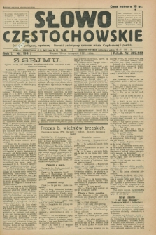 Słowo Częstochowskie : dziennik polityczny, społeczny i literacki, poświęcony sprawom miasta Częstochowy i powiatu. R.1, nr 199 (10 listopada 1931)