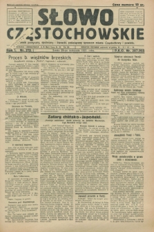 Słowo Częstochowskie : dziennik polityczny, społeczny i literacki, poświęcony sprawom miasta Częstochowy i powiatu. R.1, nr 212 (25 listopada 1931)
