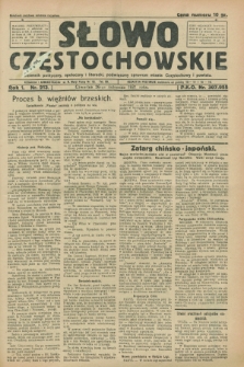 Słowo Częstochowskie : dziennik polityczny, społeczny i literacki, poświęcony sprawom miasta Częstochowy i powiatu. R.1, nr 213 (26 listopada 1931)