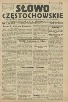 Słowo Częstochowskie : dziennik polityczny, społeczny i literacki, poświęcony sprawom miasta Częstochowy i powiatu. R.1, nr 222 (6 grudnia 1931)