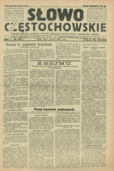 Słowo Częstochowskie : dziennik polityczny, społeczny i literacki, poświęcony sprawom miasta Częstochowy i powiatu. R.1, nr 231 (18 grudnia 1931)