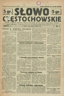Słowo Częstochowskie : dziennik polityczny, społeczny i literacki, poświęcony sprawom miasta Częstochowy i powiatu. R.2, nr 1 (1 stycznia 1932)