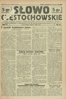 Słowo Częstochowskie : dziennik polityczny, społeczny i literacki, poświęcony sprawom miasta Częstochowy i powiatu. R.2, nr 9 (13 stycznia 1932)