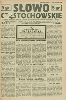 Słowo Częstochowskie : dziennik polityczny, społeczny i literacki, poświęcony sprawom miasta Częstochowy i powiatu. R.2, nr 20 (26 stycznia 1932)