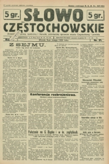 Słowo Częstochowskie : dziennik polityczny, społeczny i literacki, poświęcony sprawom miasta Częstochowy i powiatu. R.2, nr 31 (9 lutego 1932)