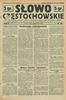 Słowo Częstochowskie : dziennik polityczny, społeczny i literacki, poświęcony sprawom miasta Częstochowy i powiatu. R.2, nr 38 (17 lutego 1932)