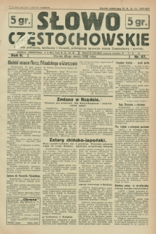 Słowo Częstochowskie : dziennik polityczny, społeczny i literacki, poświęcony sprawom miasta Częstochowy i powiatu. R.2, nr 67 (22 marca 1932)