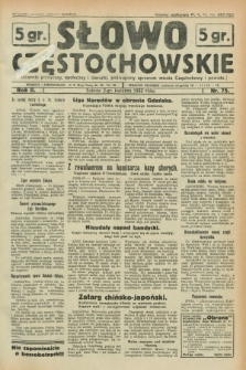 Słowo Częstochowskie : dziennik polityczny, społeczny i literacki, poświęcony sprawom miasta Częstochowy i powiatu. R.2, nr 75 (2 kwietnia 1932)