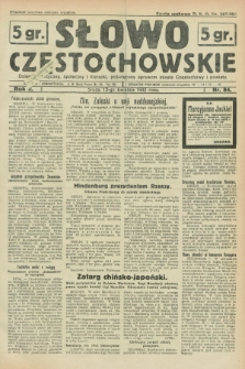 Słowo Częstochowskie : dziennik polityczny, społeczny i literacki, poświęcony sprawom miasta Częstochowy i powiatu. R.2, nr 84 (13 kwietnia 1932)
