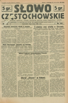 Słowo Częstochowskie : dziennik polityczny, społeczny i literacki, poświęcony sprawom miasta Częstochowy i powiatu. R.2, nr 107 (12 maja 1932)