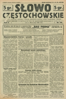 Słowo Częstochowskie : dziennik polityczny, społeczny i literacki, poświęcony sprawom miasta Częstochowy i powiatu. R.2, nr 119 (28 maja 1932)