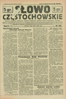 Słowo Częstochowskie : dziennik polityczny, społeczny i literacki, poświęcony sprawom miasta Częstochowy i powiatu. R.2, nr 156 (12 lipca 1932)