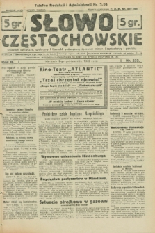 Słowo Częstochowskie : dziennik polityczny, społeczny i literacki, poświęcony sprawom miasta Częstochowy i powiatu. R.2, nr 232 (9 października 1932)