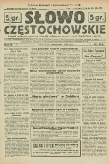 Słowo Częstochowskie : dziennik polityczny, społeczny i literacki, poświęcony sprawom miasta Częstochowy i powiatu. R.2, nr 242 (21 października 1932)