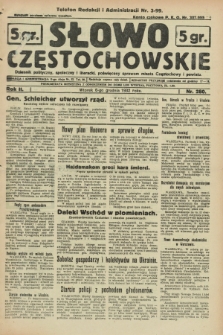 Słowo Częstochowskie : dziennik polityczny, społeczny i literacki, poświęcony sprawom miasta Częstochowy i powiatu. R.2, nr 280 (6 grudnia 1932)