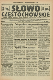 Słowo Częstochowskie : dziennik polityczny, społeczny i literacki, poświęcony sprawom miasta Częstochowy i powiatu. R.2, nr 283 (10 grudnia 1932)