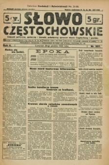 Słowo Częstochowskie : dziennik polityczny, społeczny i literacki, poświęcony sprawom miasta Częstochowy i powiatu. R.2, nr 297 (29 grudnia 1932)