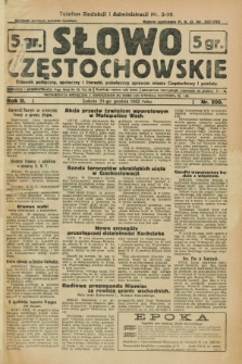 Słowo Częstochowskie : dziennik polityczny, społeczny i literacki, poświęcony sprawom miasta Częstochowy i powiatu. R.2, nr 299 (31 grudnia 1932)