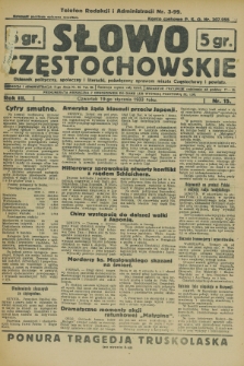 Słowo Częstochowskie : dziennik polityczny, społeczny i literacki, poświęcony sprawom miasta Częstochowy i powiatu. R.3, nr 15 (19 stycznia 1933)