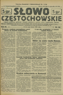 Słowo Częstochowskie : dziennik polityczny, społeczny i literacki, poświęcony sprawom miasta Częstochowy i powiatu. R.3, nr 26 (1 lutego 1933)