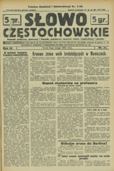 Słowo Częstochowskie : dziennik polityczny, społeczny i literacki, poświęcony sprawom miasta Częstochowy i powiatu. R.3, nr 31 (8 lutego 1933)