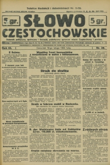 Słowo Częstochowskie : dziennik polityczny, społeczny i literacki, poświęcony sprawom miasta Częstochowy i powiatu. R.3, nr 38 (16 lutego 1933)