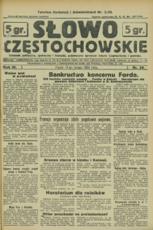 Słowo Częstochowskie : dziennik polityczny, społeczny i literacki, poświęcony sprawom miasta Częstochowy i powiatu. R.3, nr 39 (17 lutego 1933)