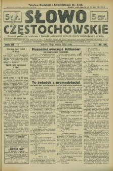Słowo Częstochowskie : dziennik polityczny, społeczny i literacki, poświęcony sprawom miasta Częstochowy i powiatu. R.3, nr 58 (11 marca 1933)