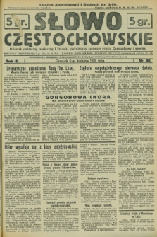 Słowo Częstochowskie : dziennik polityczny, społeczny i literacki, poświęcony sprawom miasta Częstochowy i powiatu. R.3, nr 80 (6 kwietnia 1933)