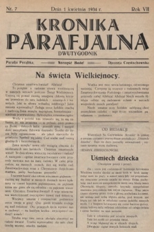 Kronika Parafjalna : dwutygodnik. 1934, nr 7