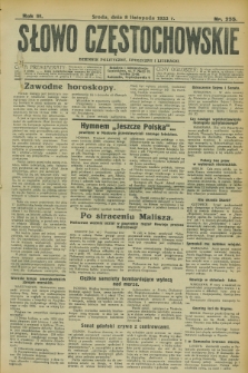 Słowo Częstochowskie : dziennik polityczny, społeczny i literacki. R.3, nr 255 (8 listopada 1933)