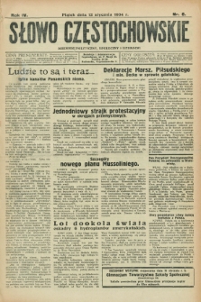 Słowo Częstochowskie : dziennik polityczny, społeczny i literacki. R.4, nr 8 (12 stycznia 1934)