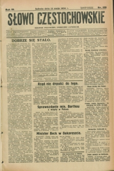 Słowo Częstochowskie : dziennik polityczny, społeczny i literacki. R.4, nr 106 (12 maja 1934)