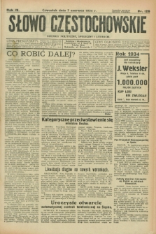 Słowo Częstochowskie : dziennik polityczny, społeczny i literacki. R.4, nr 126 (7 czerwca 1934)