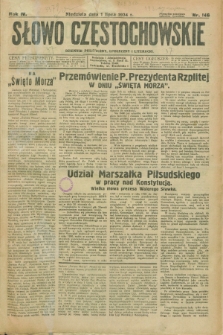 Słowo Częstochowskie : dziennik polityczny, społeczny i literacki. R.4, nr 146 (1 lipca 1934)