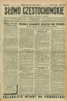 Słowo Częstochowskie : dziennik polityczny, społeczny i literacki. R.4, nr 168 (27 lipca 1934)