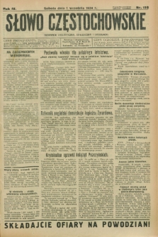 Słowo Częstochowskie : dziennik polityczny, społeczny i literacki. R.4, nr 198 (1 września 1934)